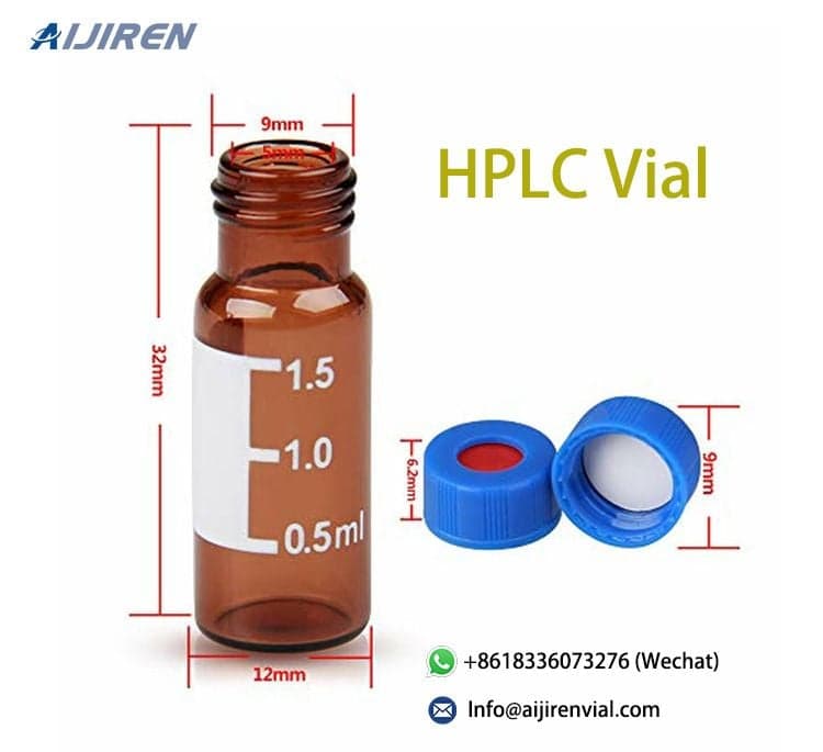 amber HPLC autosampler vials with closures Shop